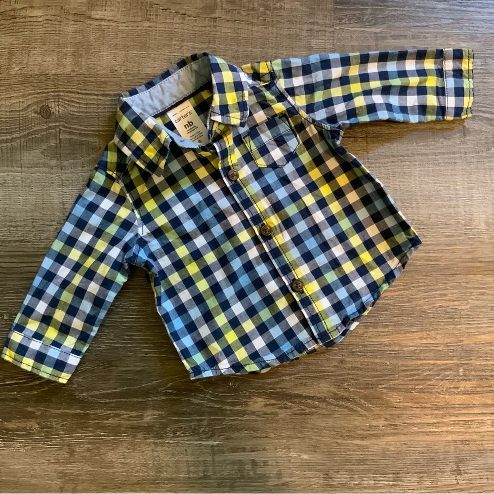 ⭐️ 5 for $15 Long Sleeved Collared Buttoned Down Checkered Dress Shirt